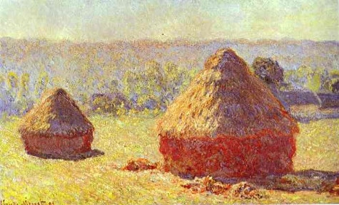Monet's Haystacks at the End of Summer