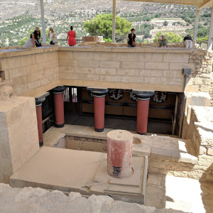 The ruins of Knossos on Crete in Greece