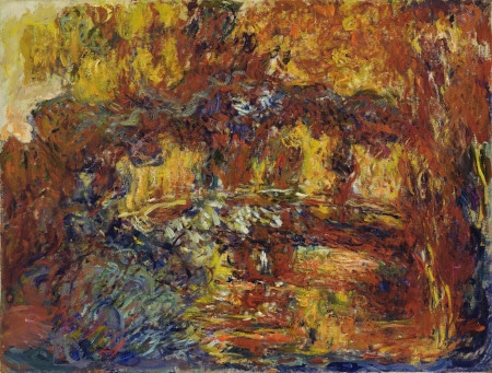 One of the paintings Monet made of his garden while suffering from Cataracts