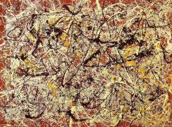 Jackson Pollock's Mural on Indian Red Ground
