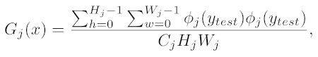 Equation for the calculation of the Gram Matrix for layer j