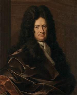 A portrait of Gottfried Leibniz
