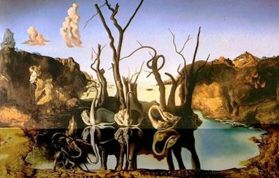 Dali's Swans Reflecting Elephants