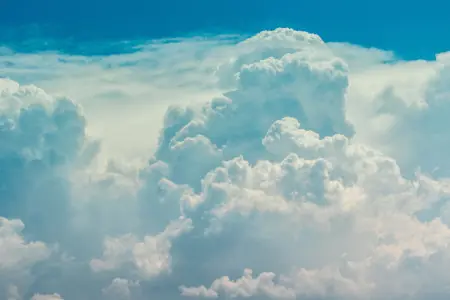 Clouds in the sky forming a fractal pattern