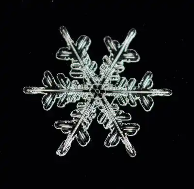 A snowflake with fractal shape