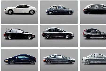 Images of cars being classified by a neural network