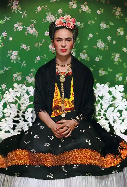 Nickolas Murray's Frida on Bench which is the subject of the fake Vogue cover popular online