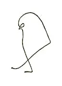 Picasso's minimalist line drawing of a Sparrow