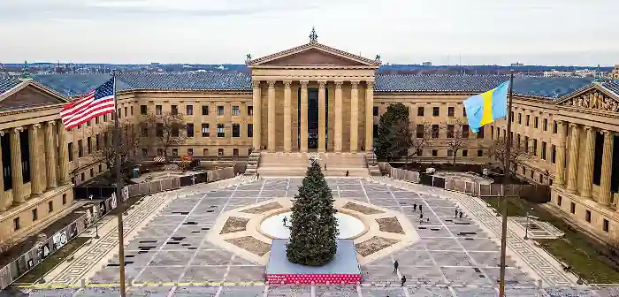 The entrance to the Philadelphia Museum of Art. Photo courtesy of Meihe Chen CC BY-SA 4.0