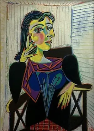 Picasso's Portrait of Dora Maar. Copyright Succession Picasso. Reproduced here for commentary purposes