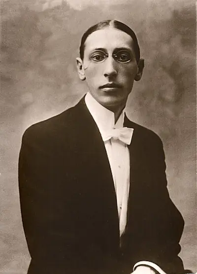 Photo of composer Igor Stravinsky from 1910. Public domain